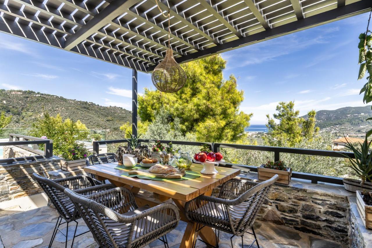 Villa Politimi Luxury Retreat Skopelos Town Bagian luar foto